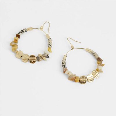 Alyssum Earrings-Natural