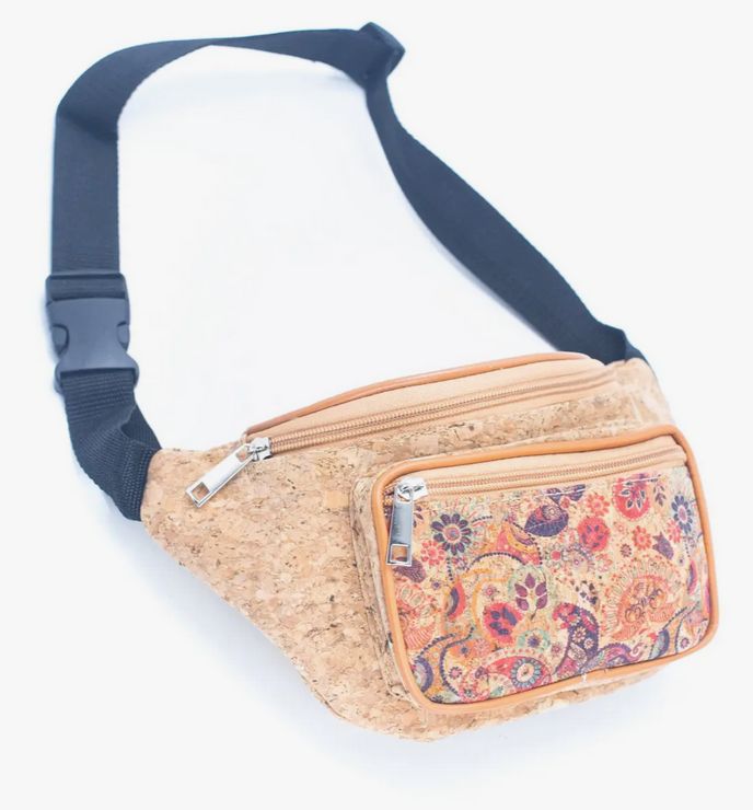 Cork Print Fanny Pack - Multi Floral