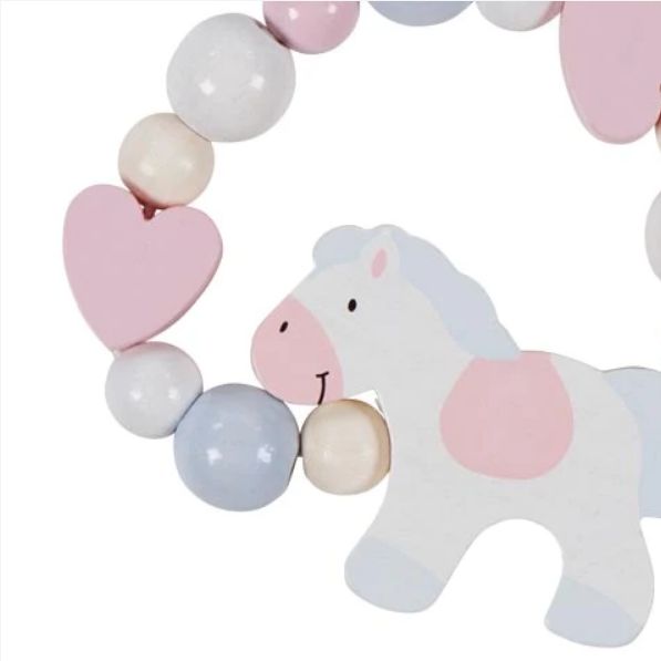 Touch Ring Elastic Horse - pink