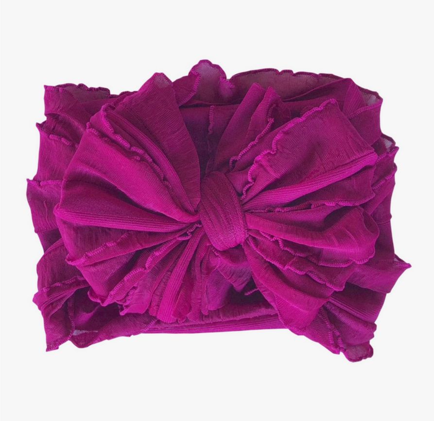 Berry Ruffled Headband