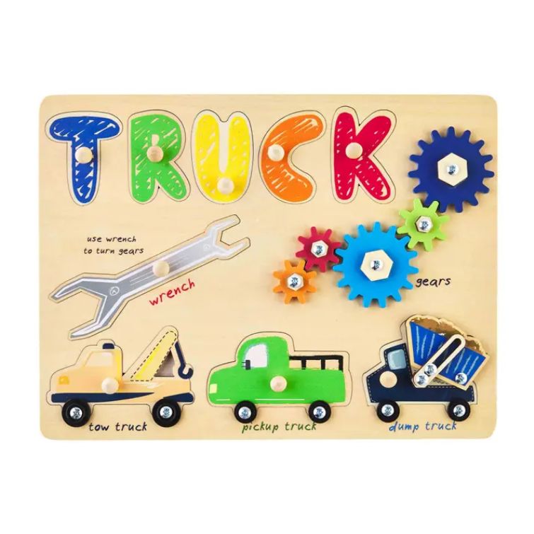Truck Busy Board Wood Puzzle