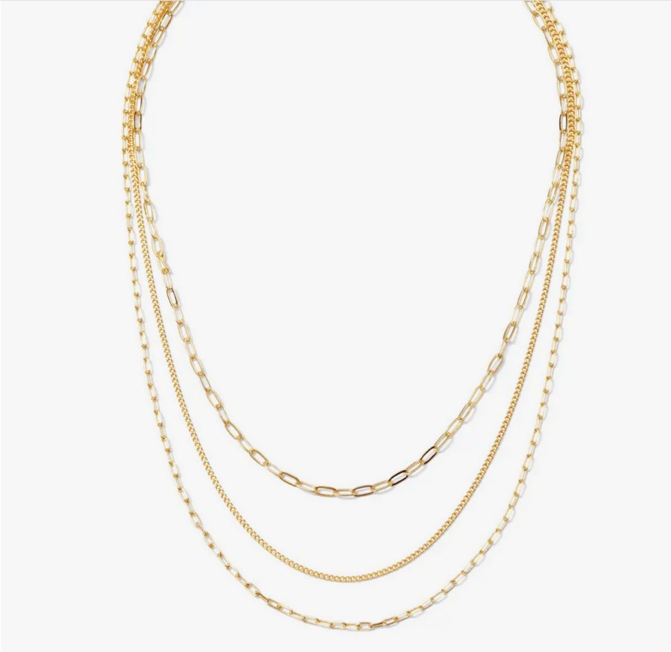 Multi Layer Delicate Necklace-Gold