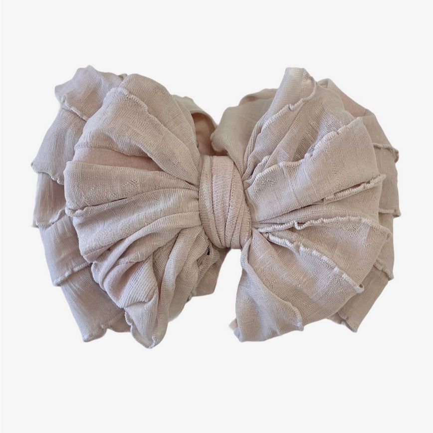 Champagne Ruffled Headband