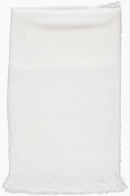 Simple White Woven Blanket