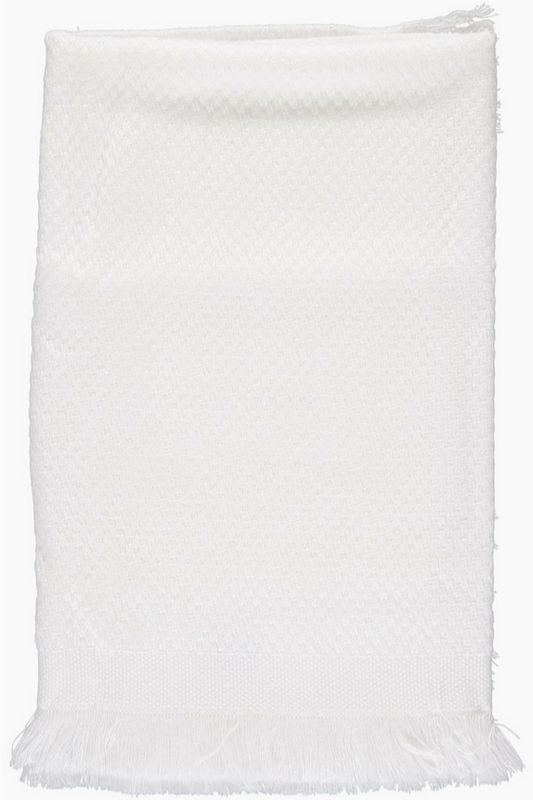 Simple White Woven Blanket