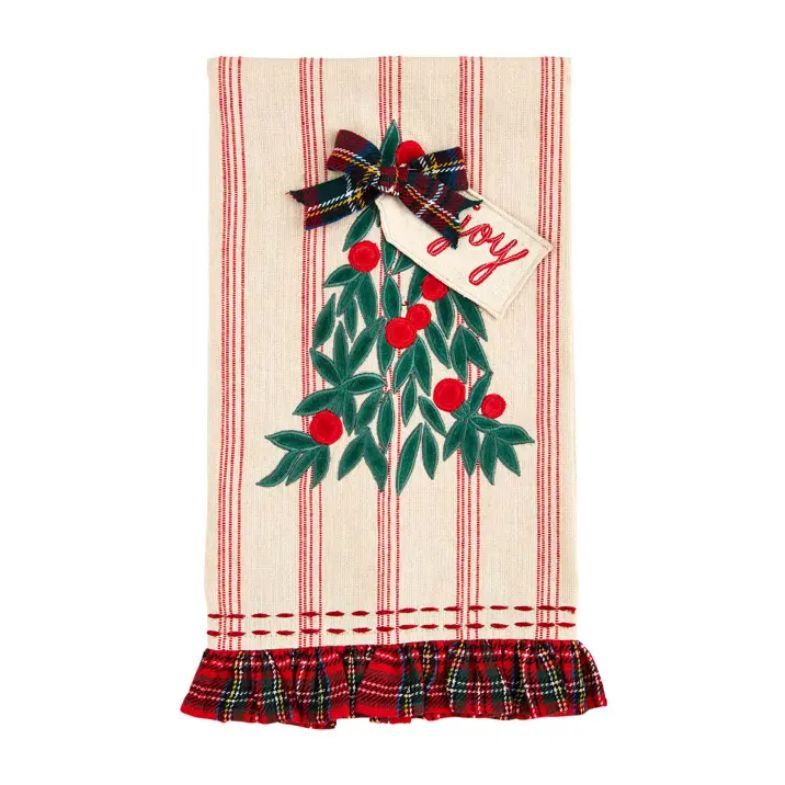 A95 Christmas Joy Tree Applique Towel