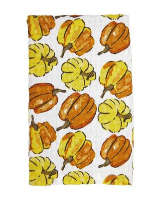Orange/Yellow Pumpkin Waffle Towel