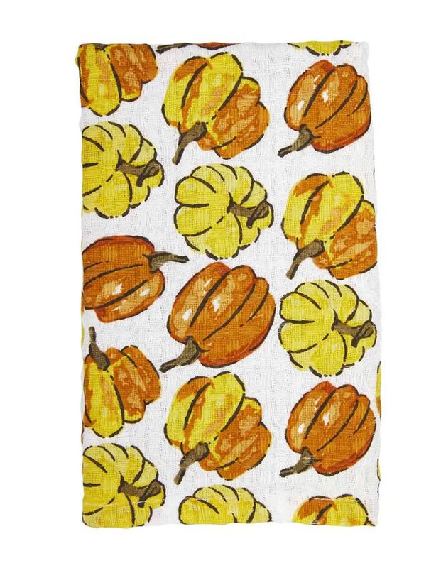 Orange/Yellow Pumpkin Waffle Towel