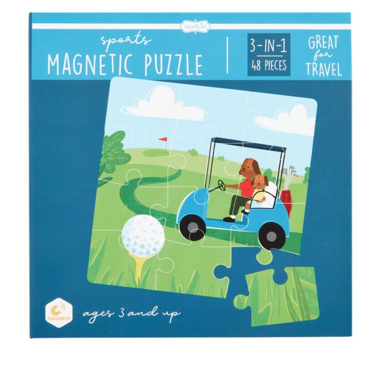 Sports Magnetic Puzzle Book