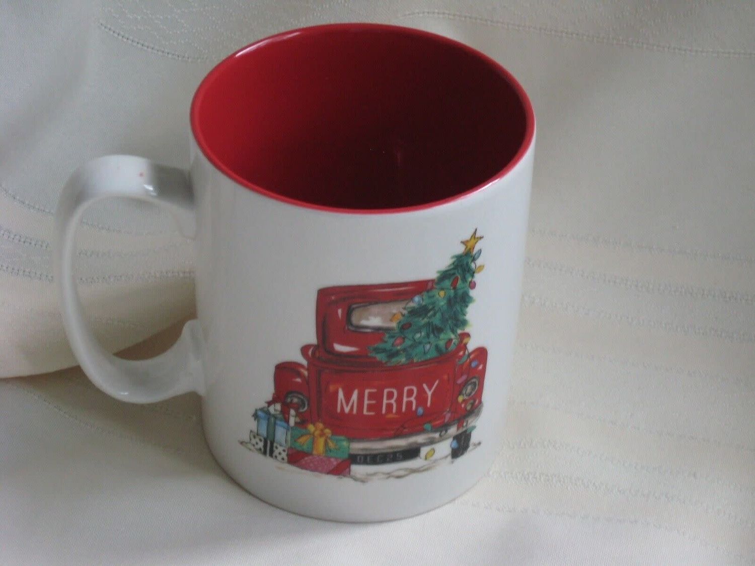 A95 Merry Red Truck Mugs