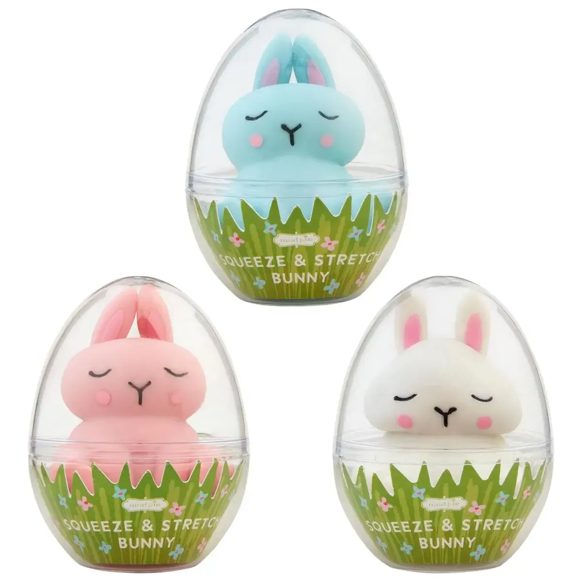 A-95 Squeeze &amp; Stretch Bunny  Blue