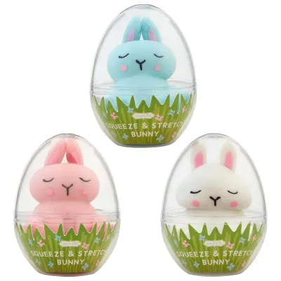 A-95 Squeeze &amp; Stretch Bunny  Blue