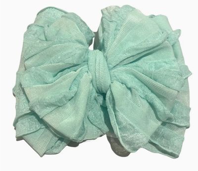 Ruffled Headband Seafoam