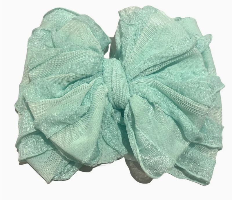 Ruffled Headband Seafoam