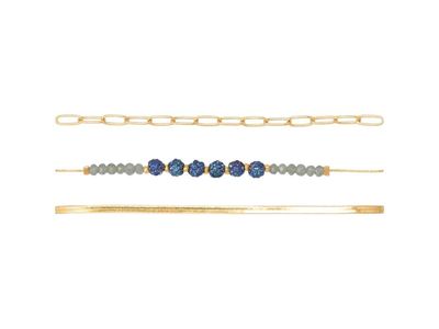 Caroll Pack of 3 Bracelets  -Navy Blue