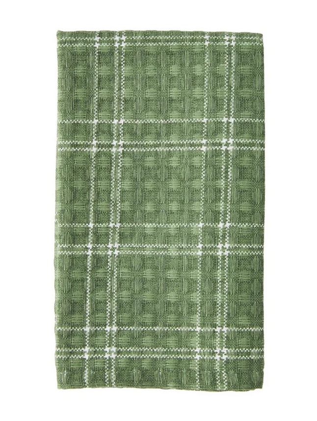 Green Waffle Towel