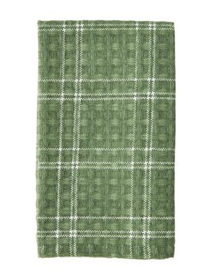 Green Waffle Towel