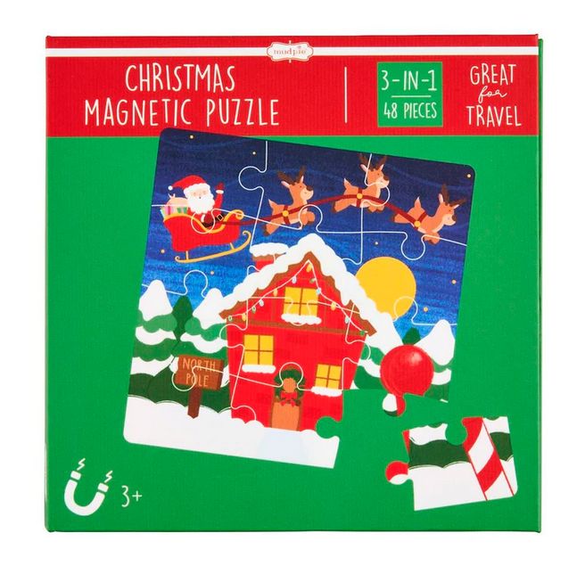 Green Christmas Magnetic Puzzle Book