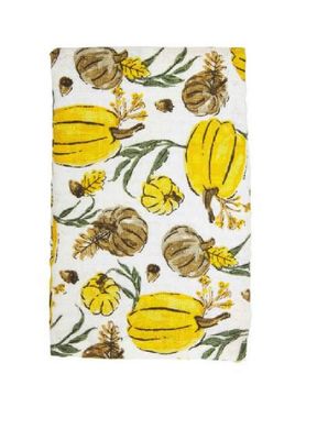 Yellow Pumpkin Waffle Towel