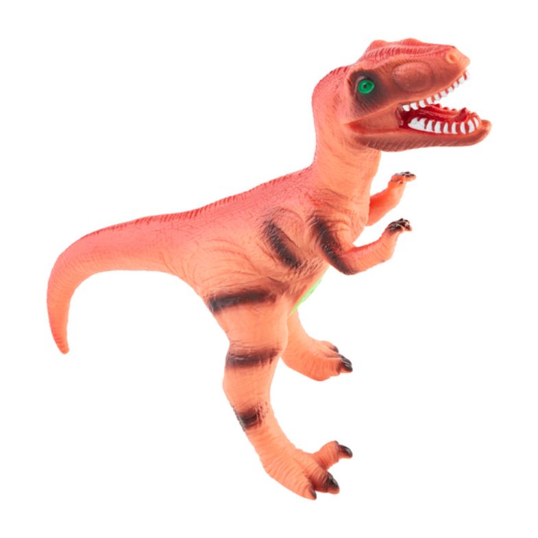 Velociraptor Dino Toy w/Sound - Orange