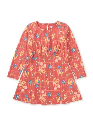 Walk in the Park Curved Waist Dress Floral