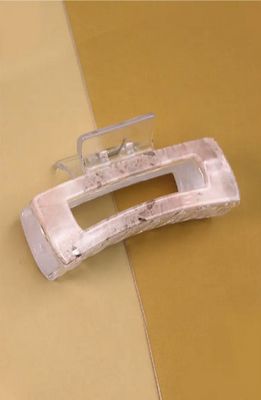 Rectangle Marble Hair Claw Hair Clip-Almond