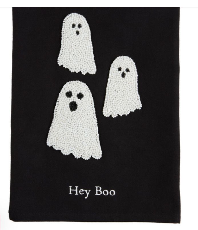 Ghost Halloween Bead Towel