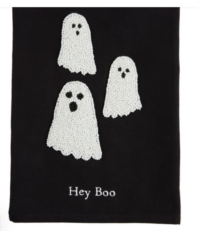 Ghost Halloween Bead Towel