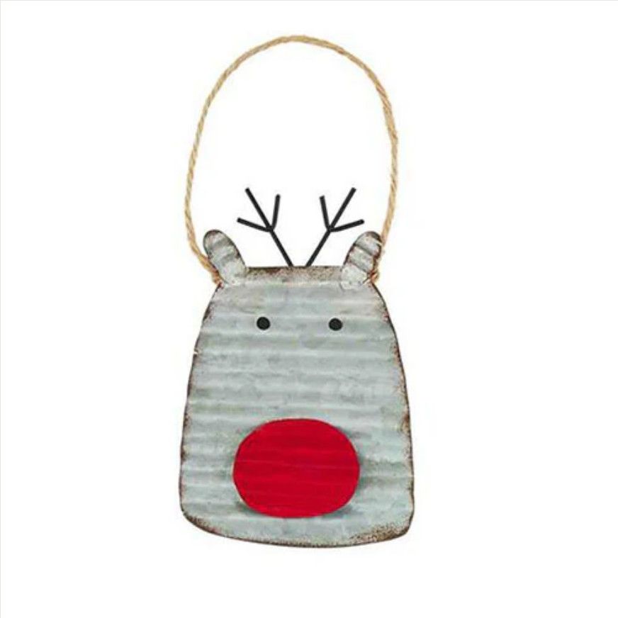 Tin Reindeer Ornament