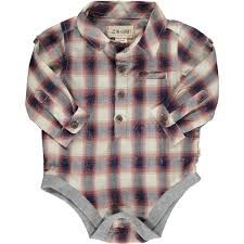 Jasper Woven Onesie - Navy/Red/Cream