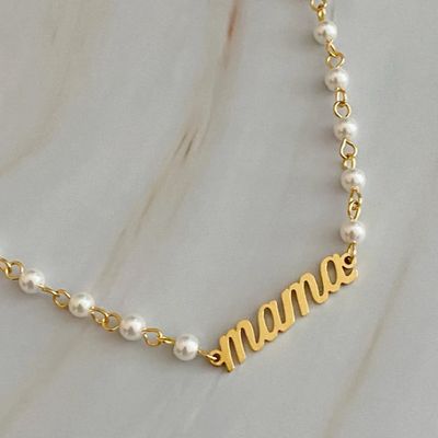 Mama Pearl Chain Necklace