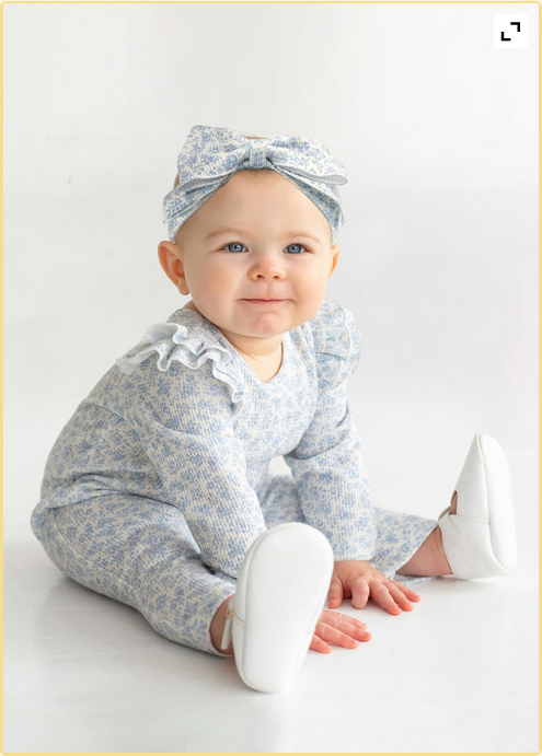 Hannah Romper Blue