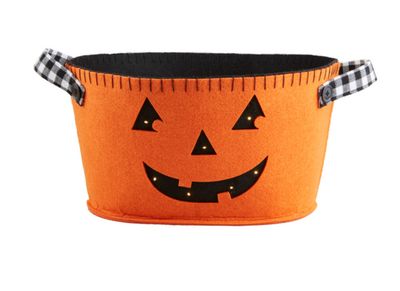 Reversible Ghost &amp; Jack-O-Lantern Bucket
