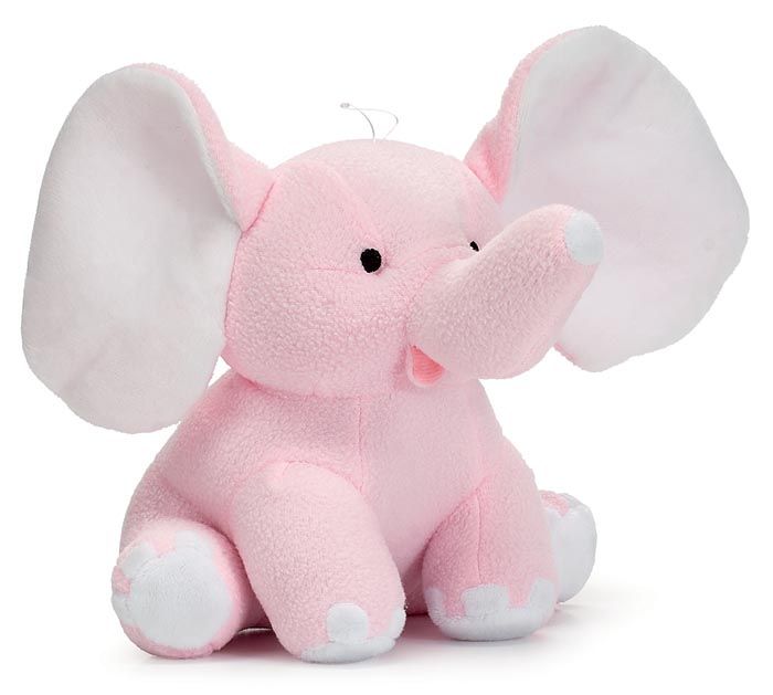 Pink Baby Elephant 9&quot;