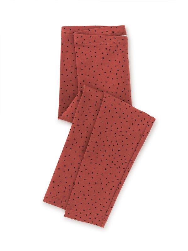 Ink Blot Dot in Dark  Maple Leggings