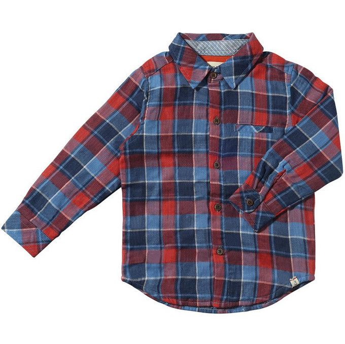 Atwood Woven Lined Shirt-China/Rust Plaid