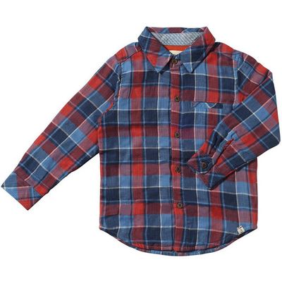 Atwood Woven Lined Shirt-China/Rust Plaid