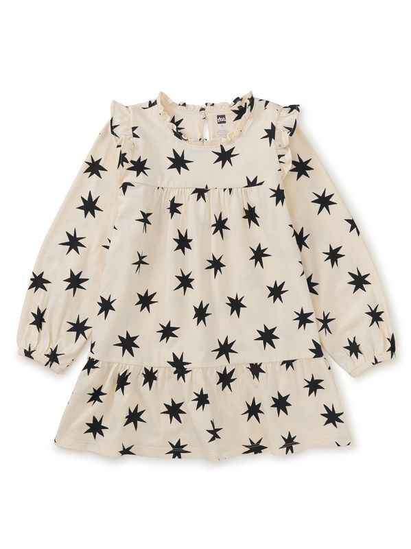Poetic Ruffle Dress-Starburst