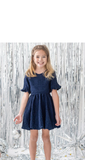 Nightingale Dress- Navy Blue