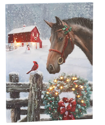 Horse Lighted Painting