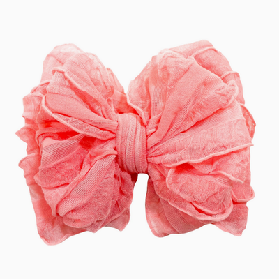 Pink Grapefruit Ruffled Headband