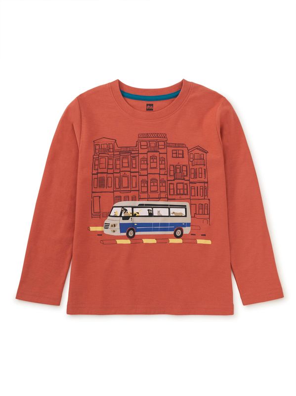 Istanbul Bus Graphic Tee-Copper