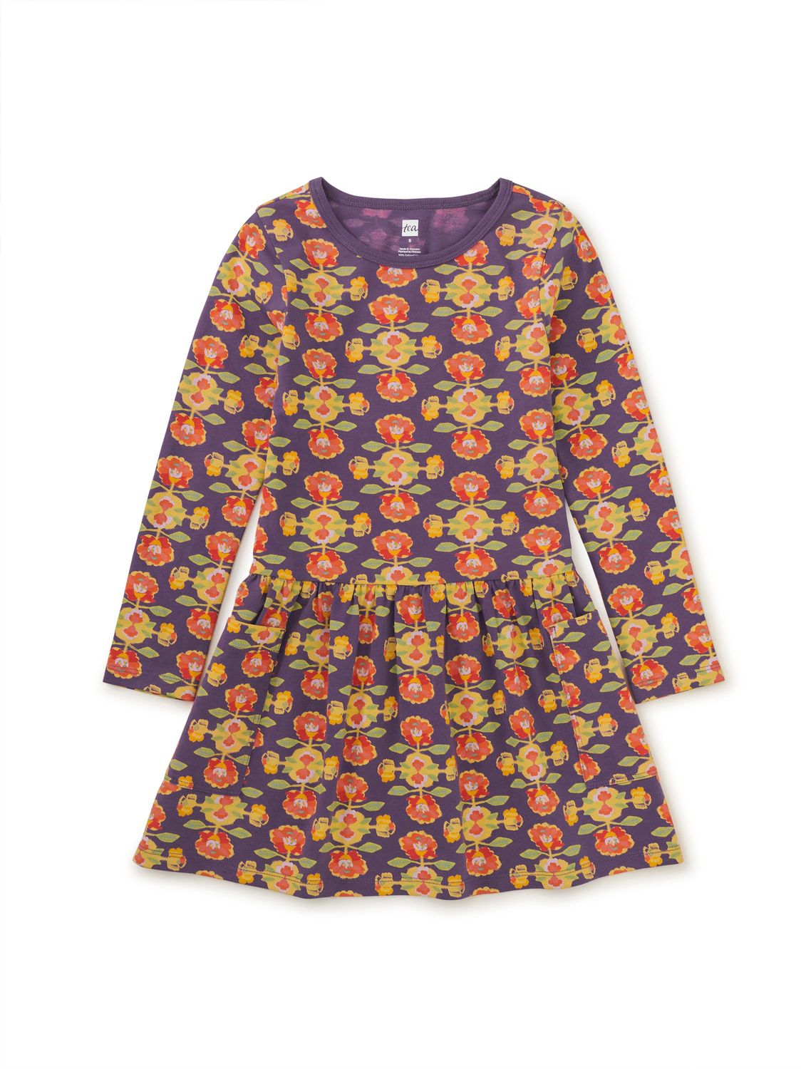 Long Sleeve Pocket Dress-Turkish Rug Floral