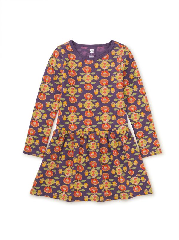 Long Sleeve Pocket Dress-Turkish Rug Floral