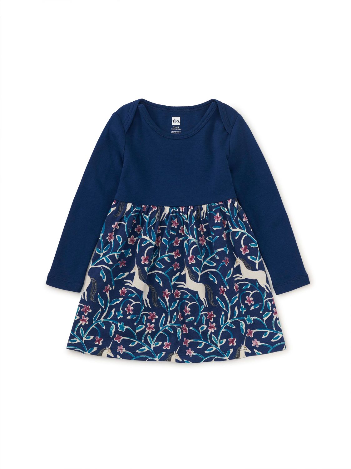 Skirted Baby Dress~Unicorn Tile