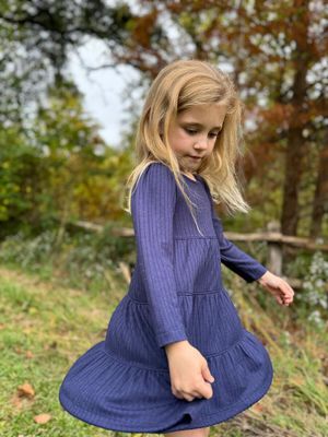 Iona Dress - Navy