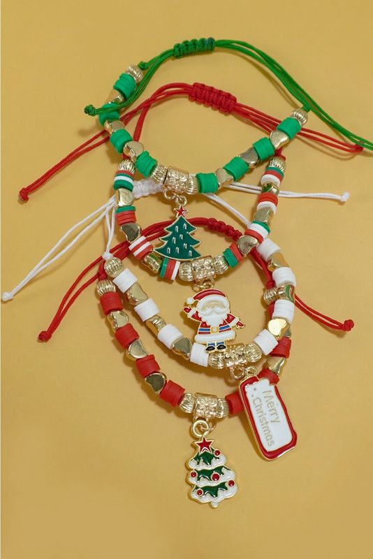 Christmas Santa Rudolph Heisi Bracelets Set of 4-Santa