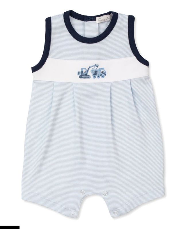 Kissy Kissy Construction Trucks Stripe Sleeveless Playsuit