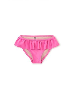Ruffled Bikini Bottoms-Tropical Pink