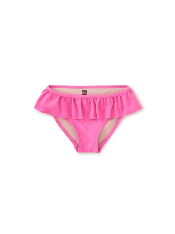 Ruffled Bikini Bottoms-Tropical Pink